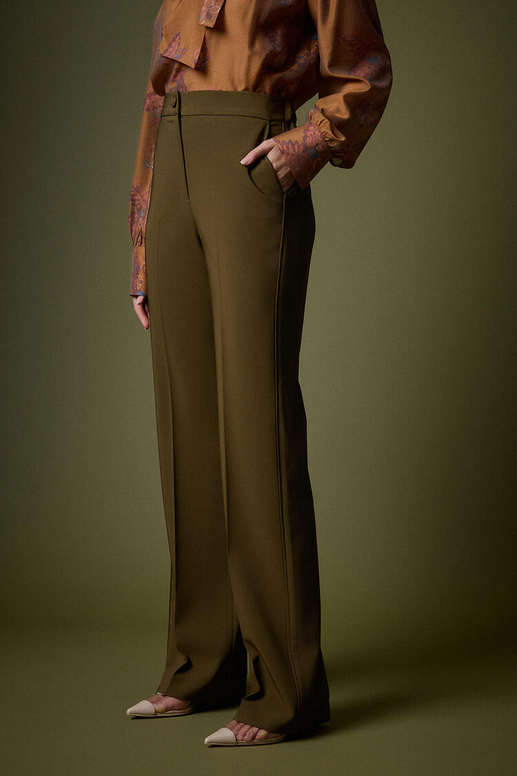 Pants with elastic - Chaki XL