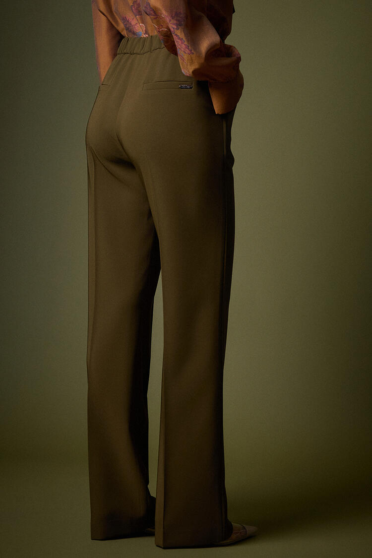 Pants with elastic - Chaki XL