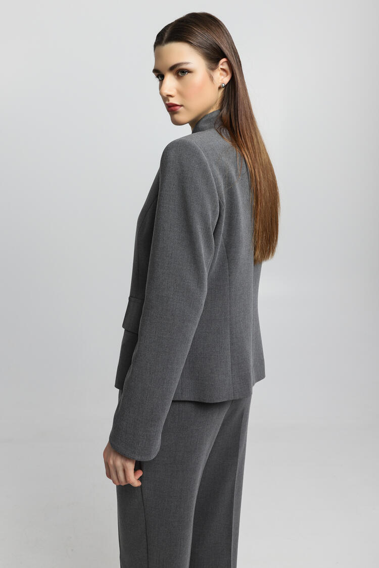 Jacket with jewel buttons - Grey L