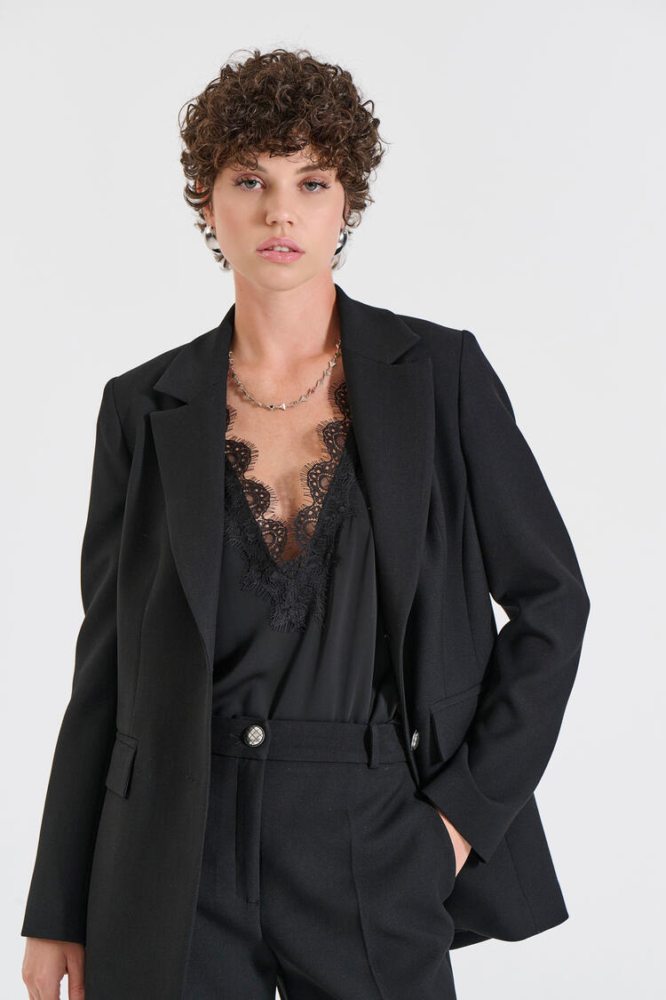 Straight-Line Blazer - Black XL