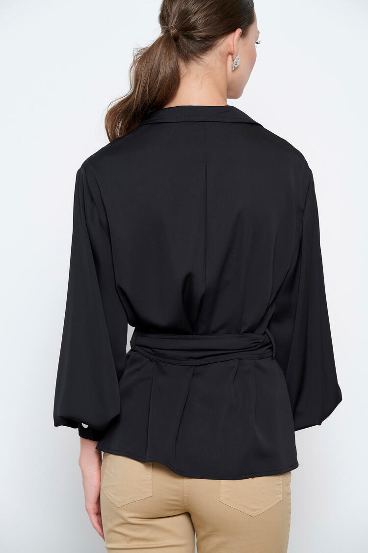 Satin shirt - Black S
