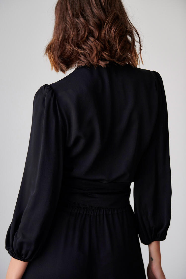 Cruciform blouse - Black S