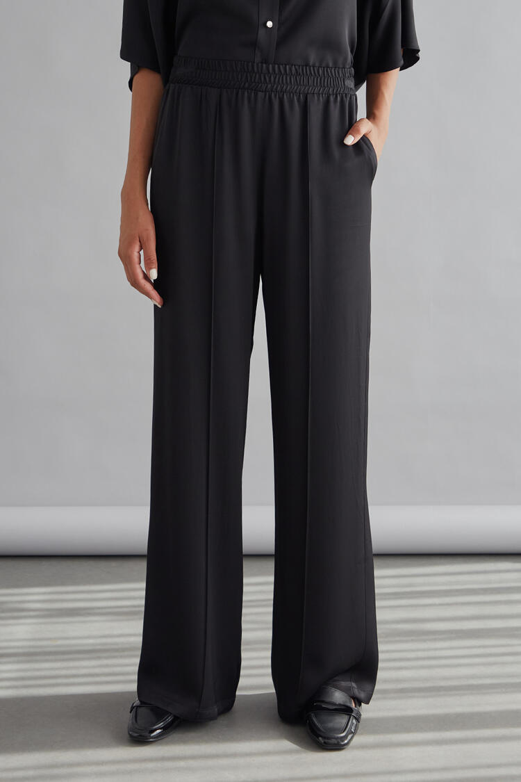 Satin pants - Black S