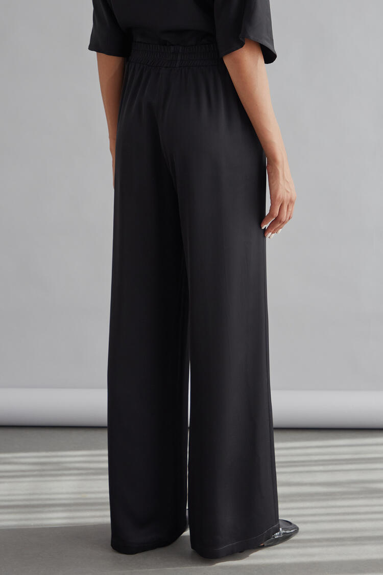 Satin pants - Black S