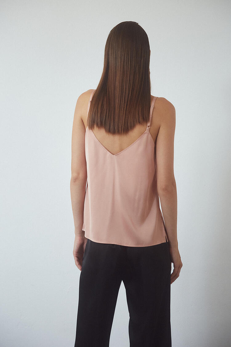 Top satin lingerie - Pink M