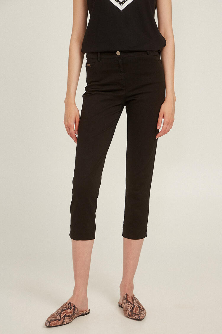 Cropped pants - Black XS