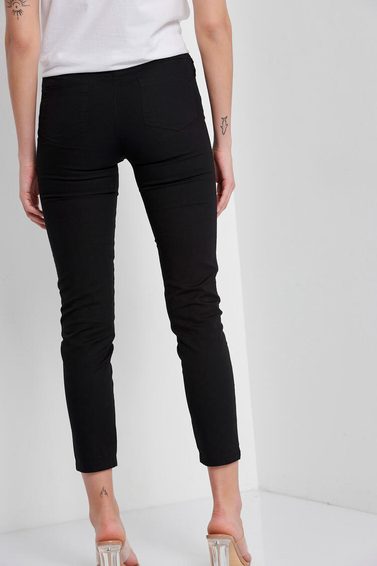 High-waisted pants - Black XS