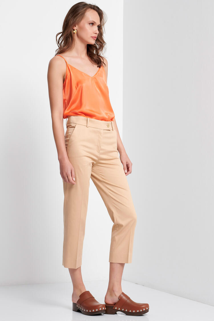 Cropped pants - Beige XS