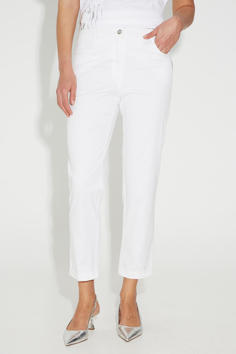 Cotton pants - White S