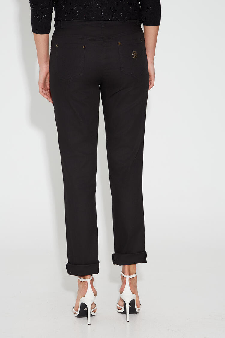 Basic straight trousers - Black M