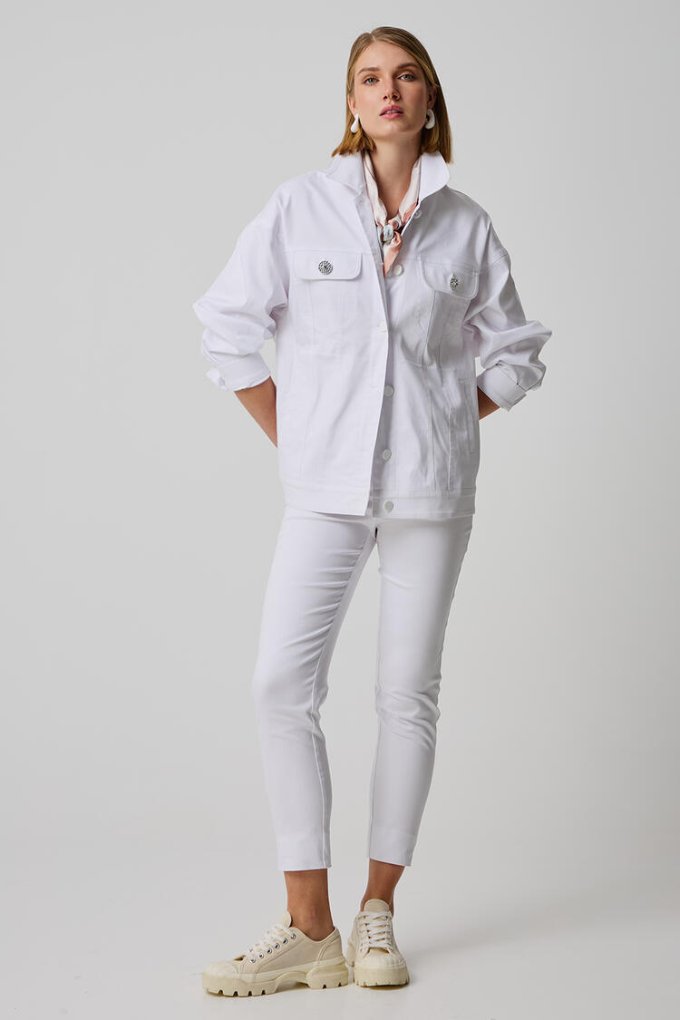 Denim jacket - White S/M