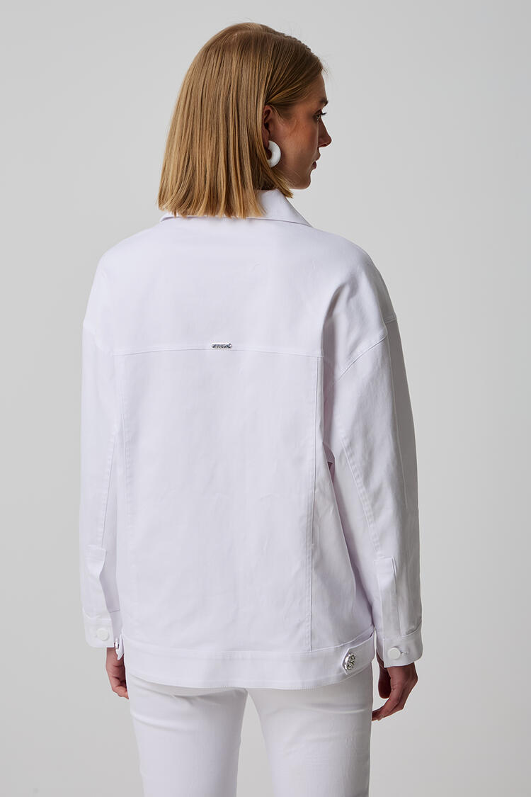 Denim jacket - White S/M
