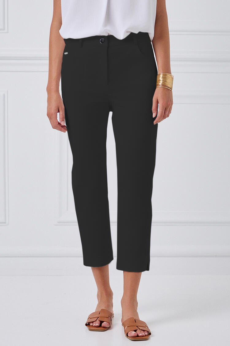 Cotton capri pants - Black M