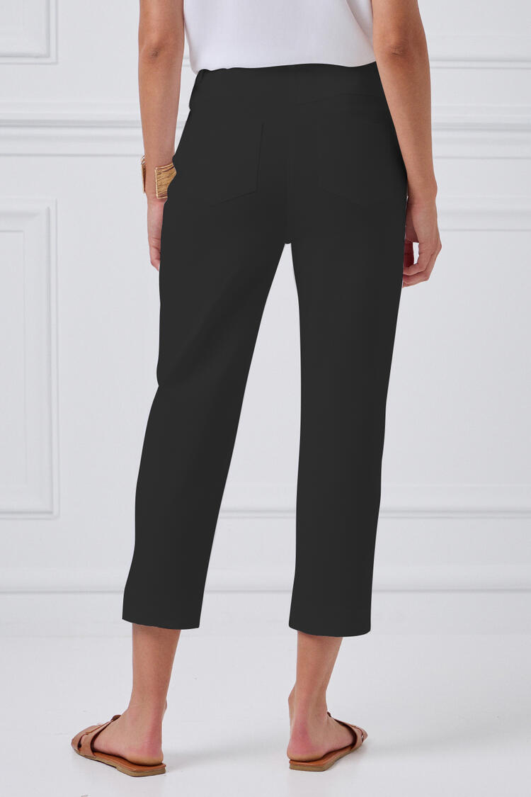 Cotton capri pants - Black M