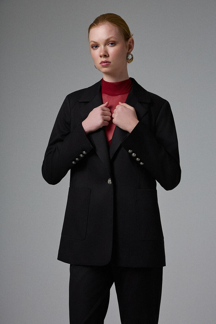 Cotton jacket - Black S