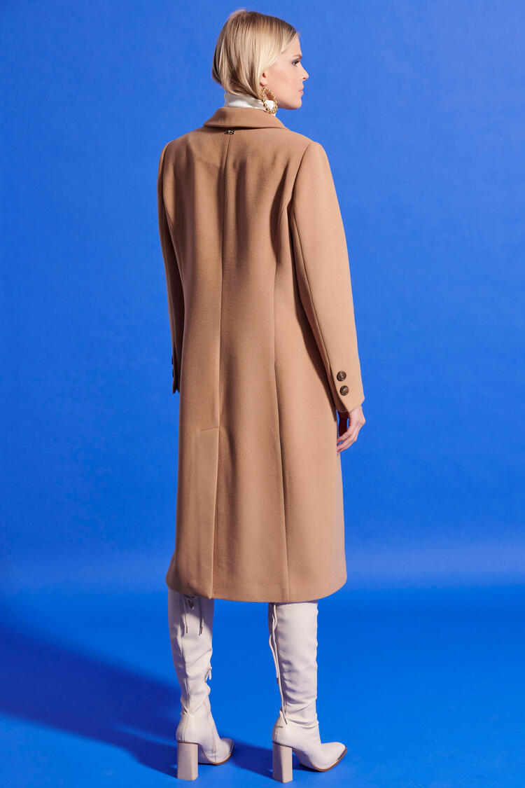 Straight coat - Camel S