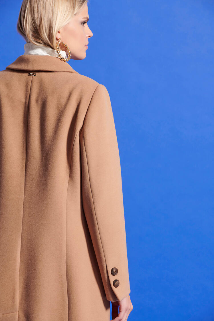 Straight coat - Camel S