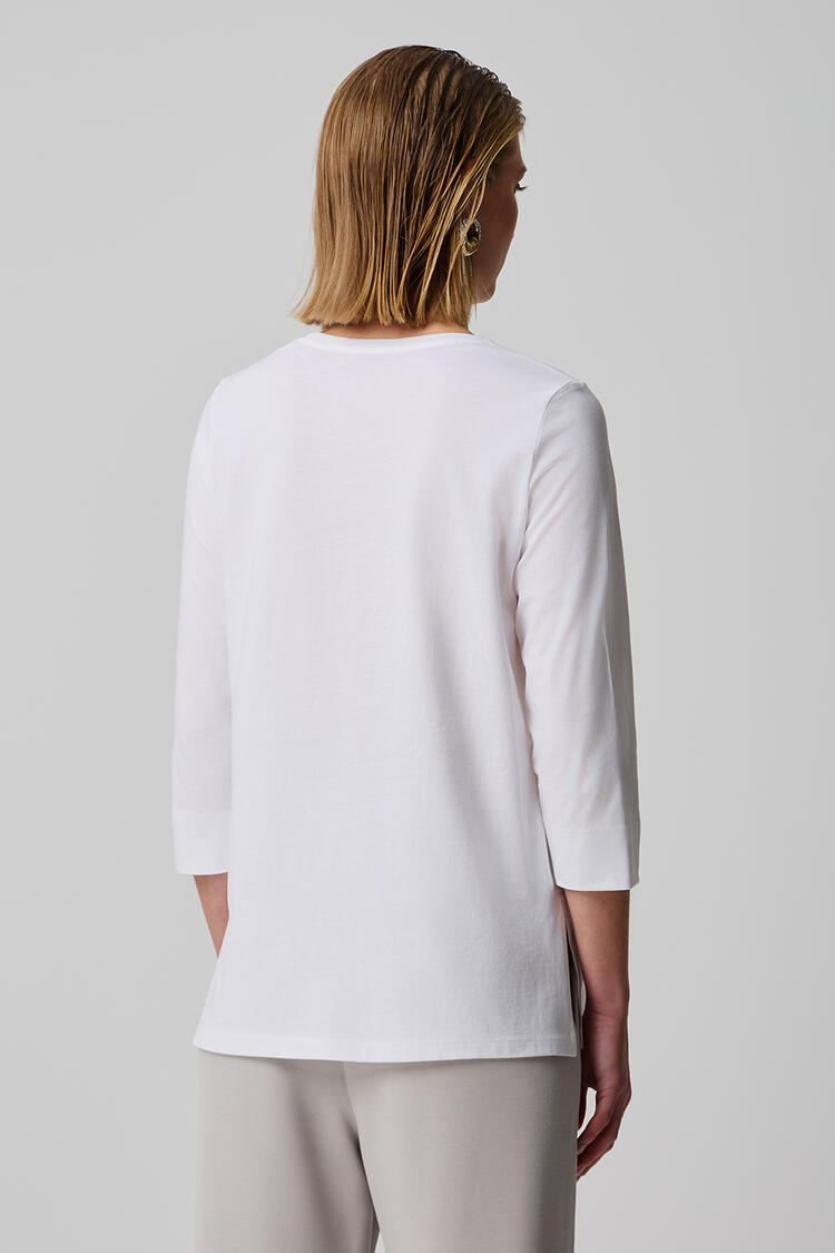 Cotton blouse with rhinestones - Veraman S