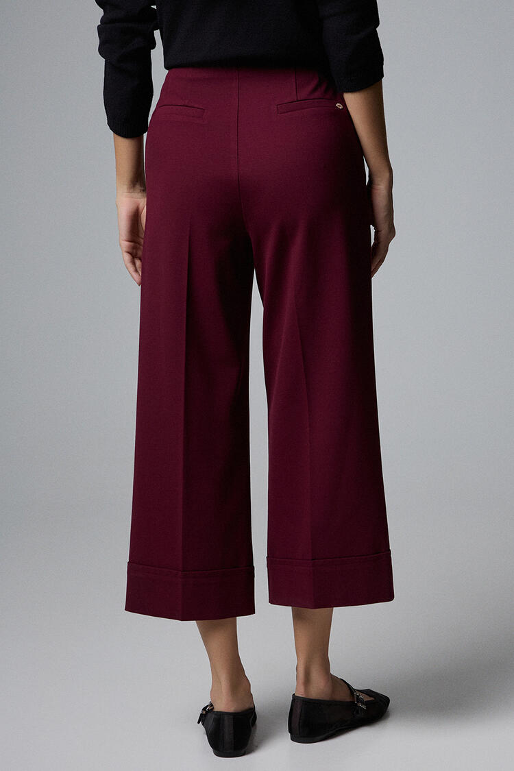 Zip up panties - Burgundy M