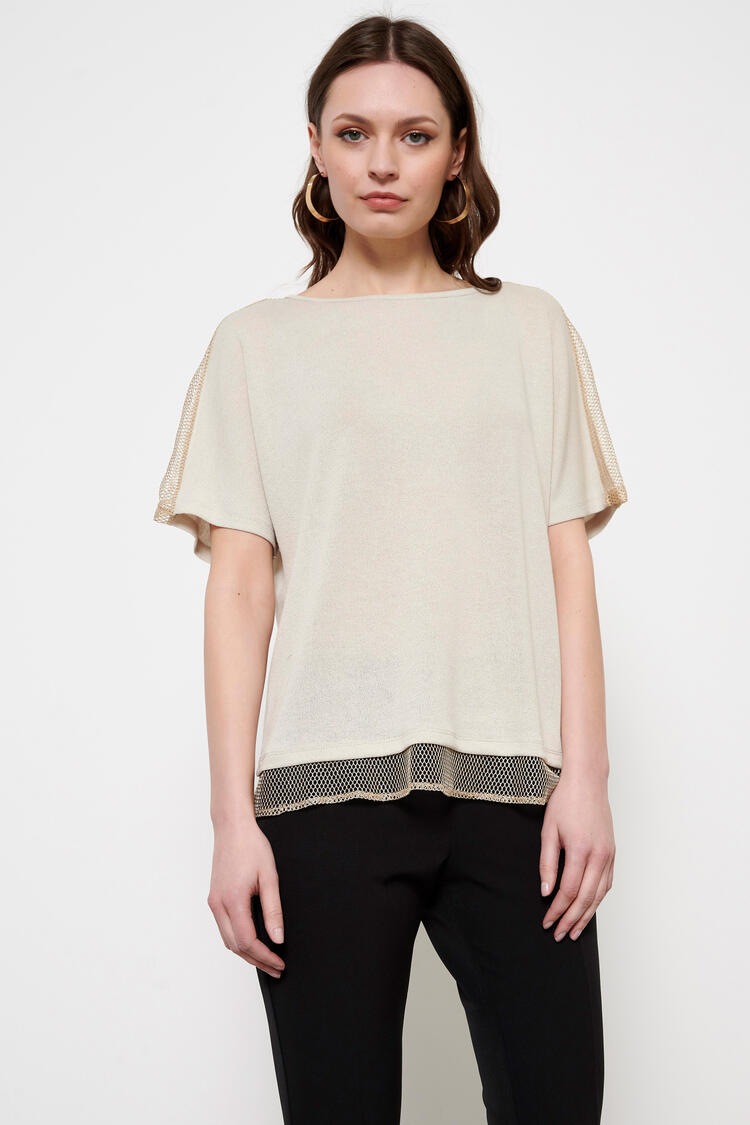 Blouse - Beige S