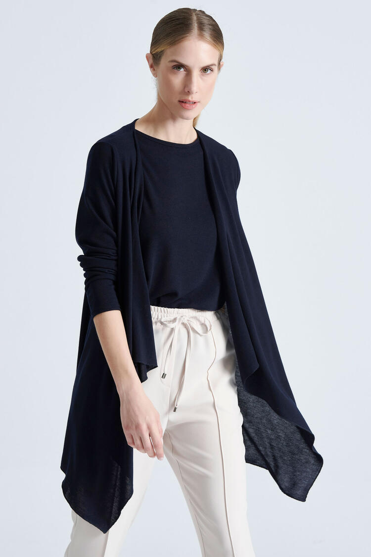 Knitted sweater - Blue S