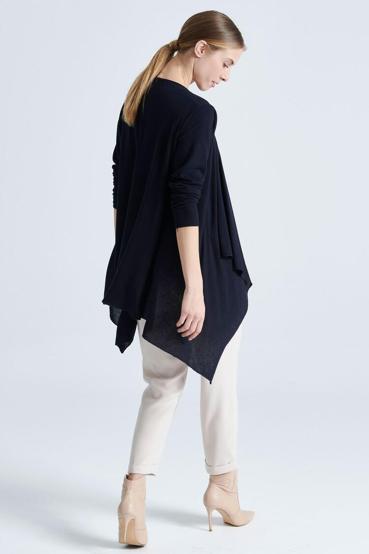 Knitted sweater - Blue S