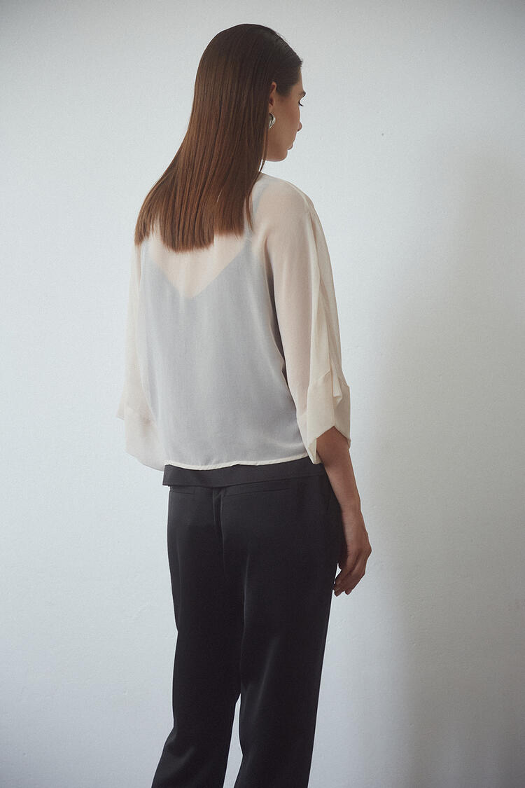 Muslin bolero - Vanilla O/S
