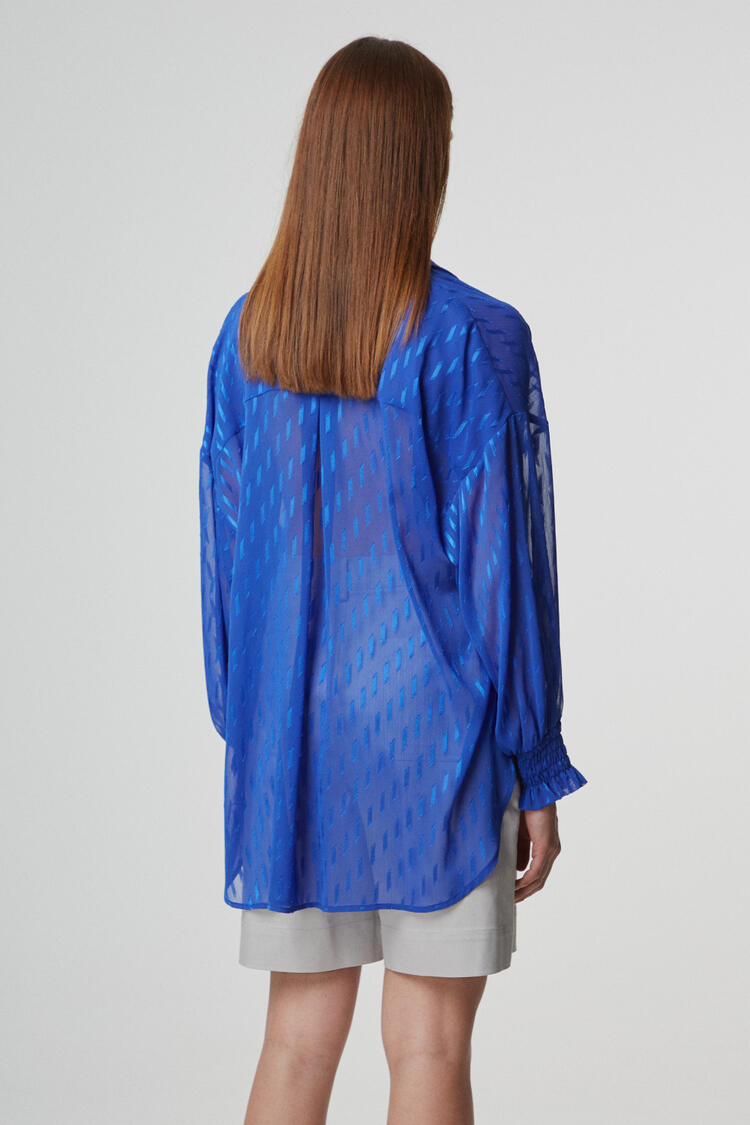 Translucent shirt - Electric Blue S/M