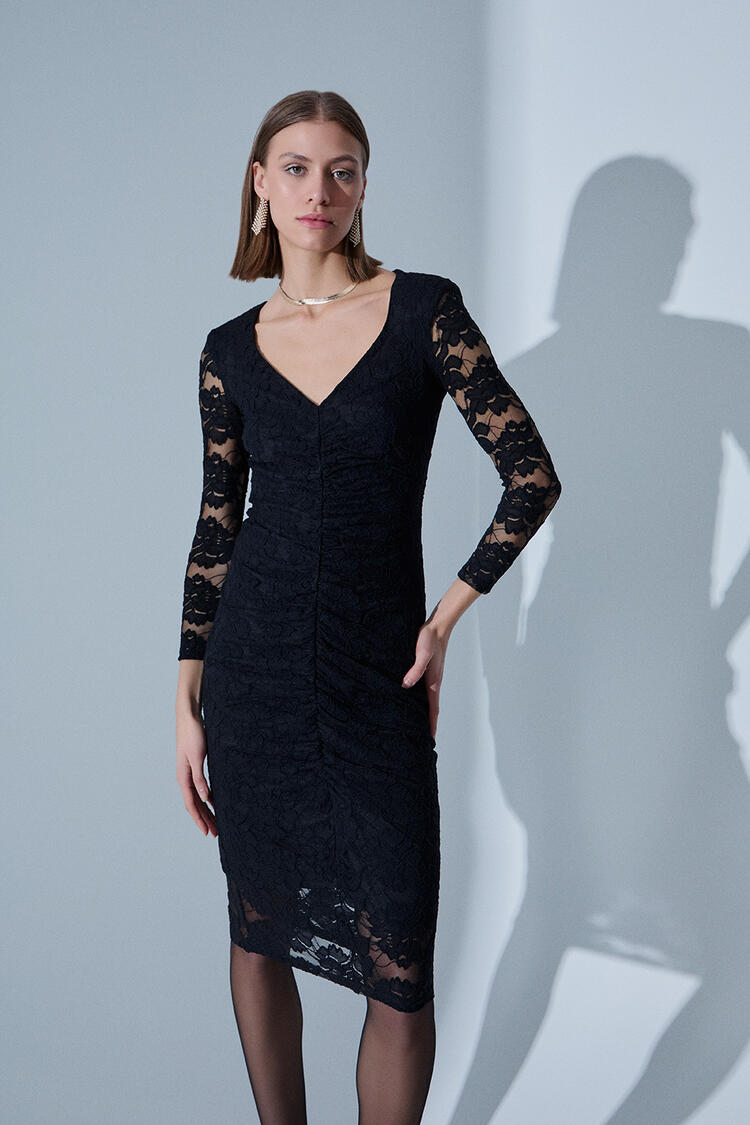 Lace dress - Black S
