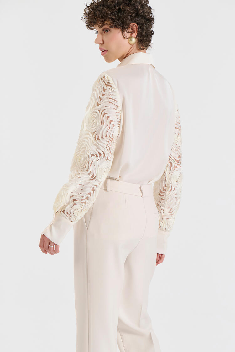 Textured Shirt - Off White M