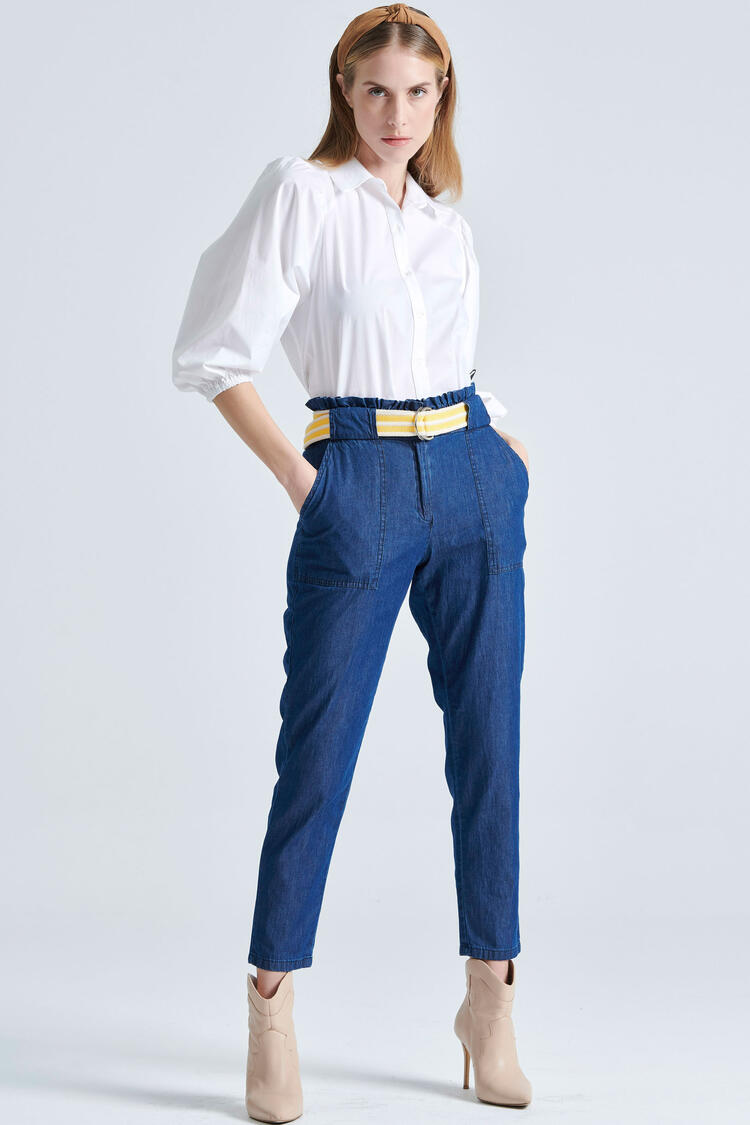 Poplin shirt - White S