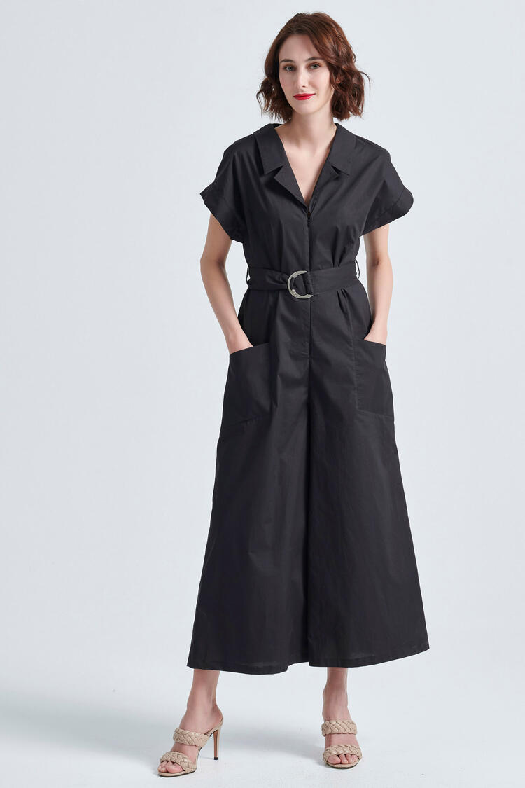 Cropped overalls - Black S