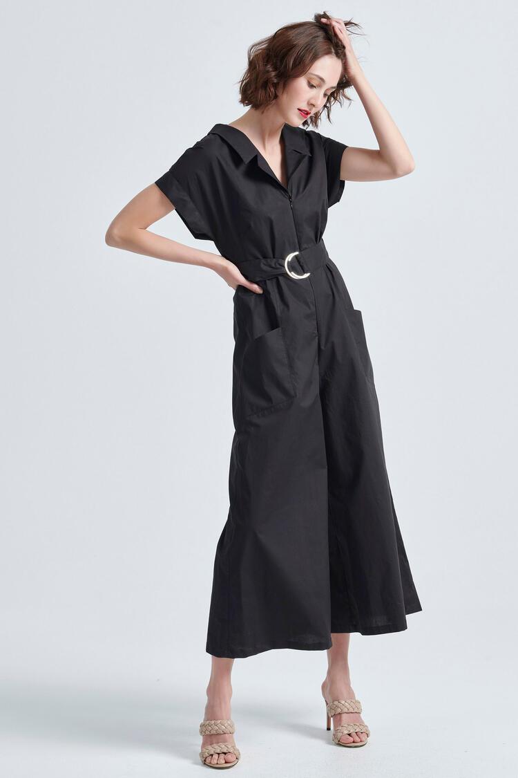Cropped overalls - Black S