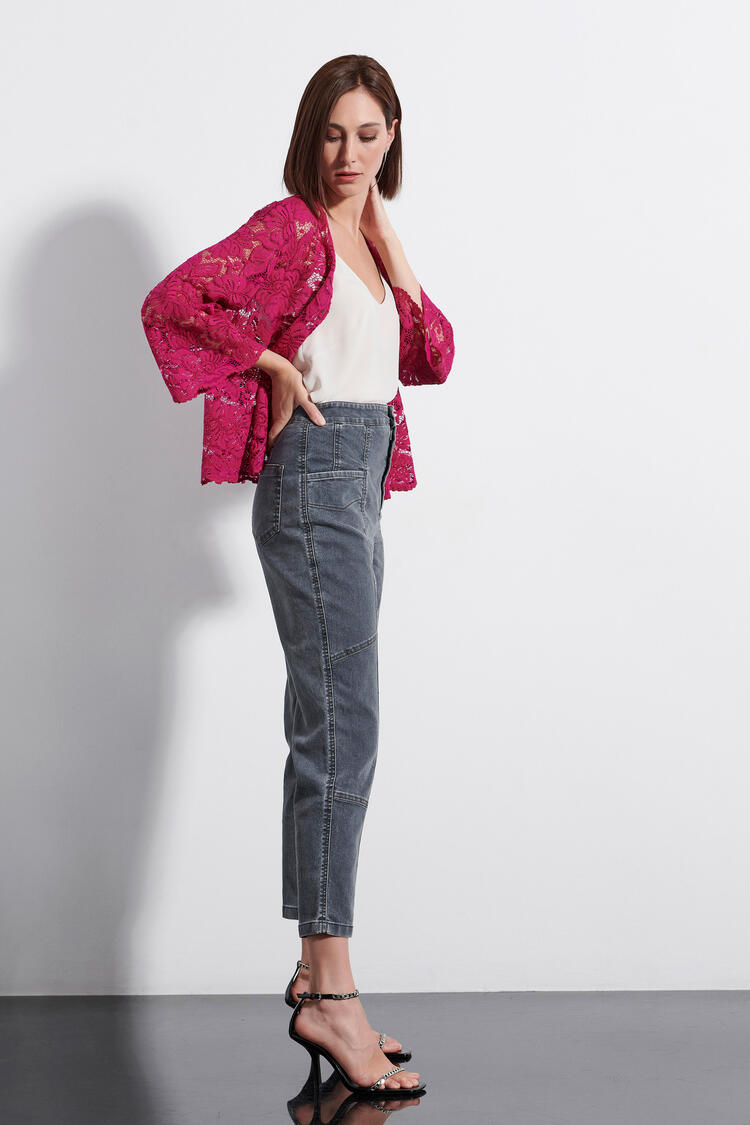 High-waisted jeans - Grey S