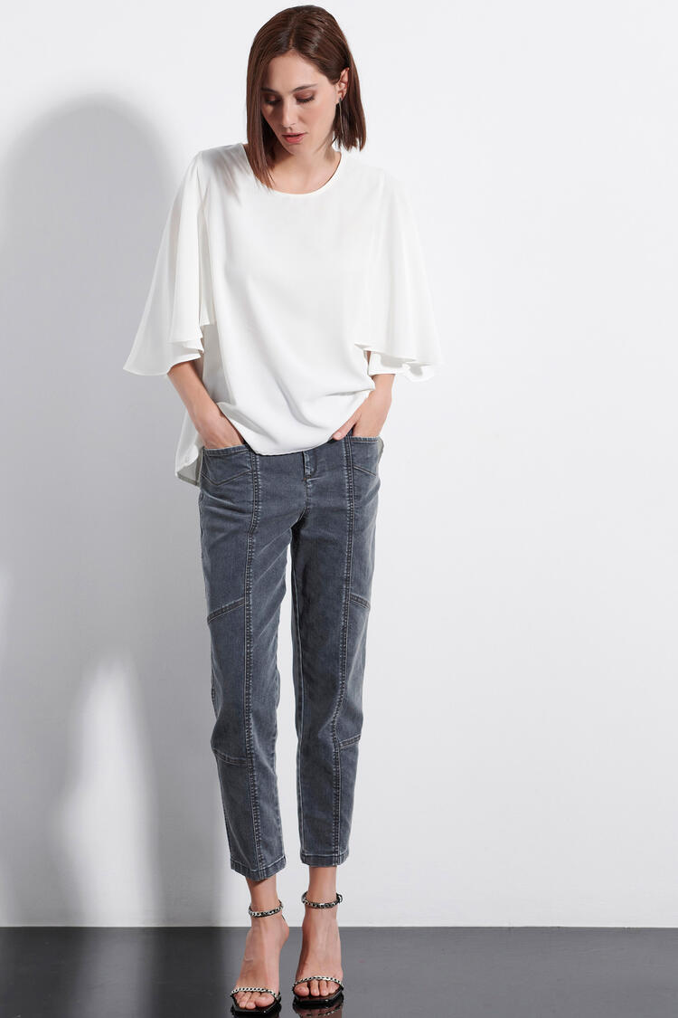 High-waisted jeans - Grey S
