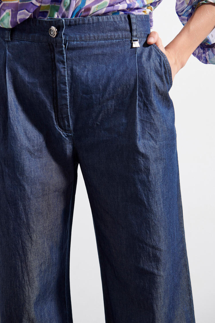  Wide leg jean - Blue S