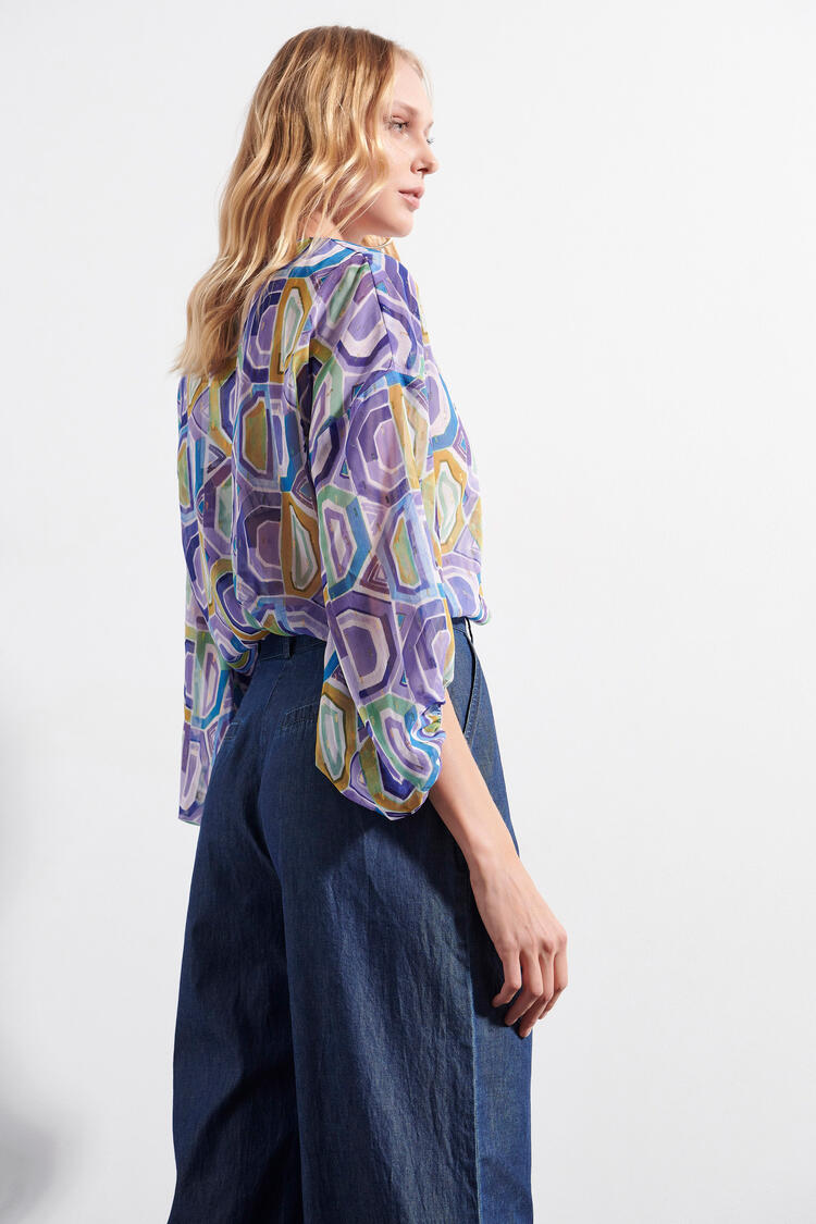  Wide leg jean - Blue S