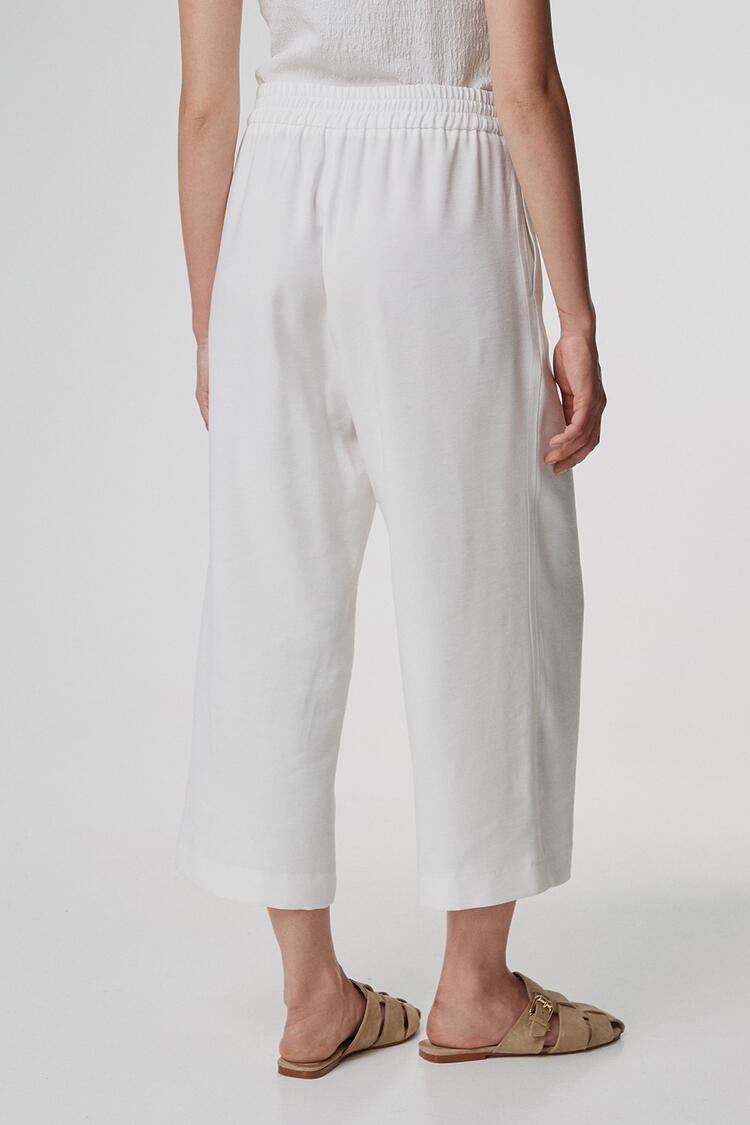 Zip panties with elastic - White S