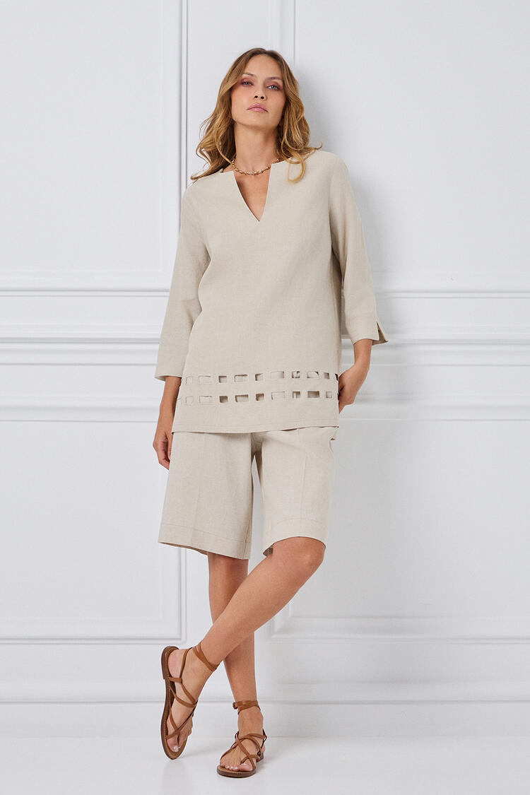 Bermuda linen - Beige S