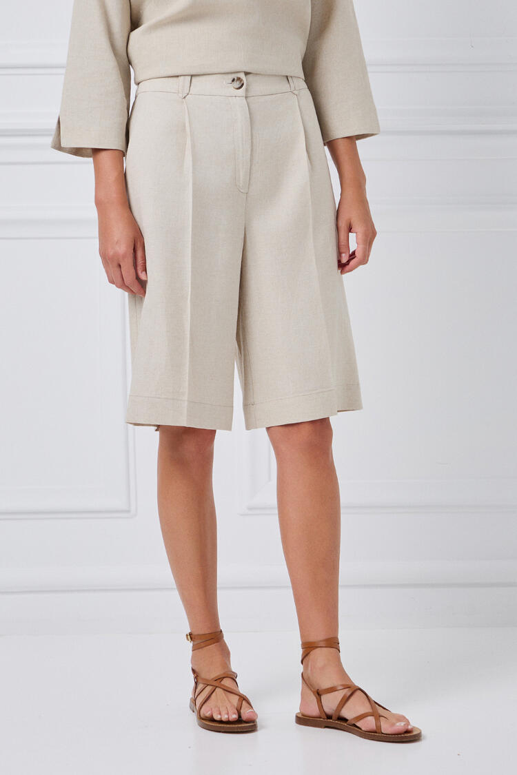 Bermuda linen - Beige S