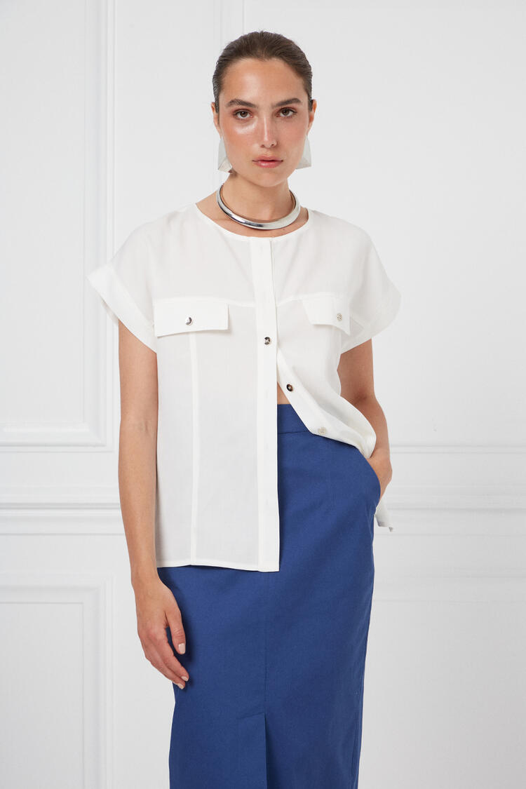 Linen shirt - Off White S
