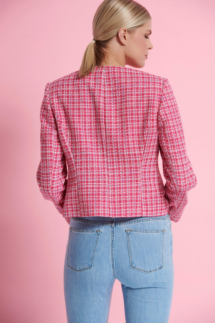 Tweed jacket - Fuchsia S