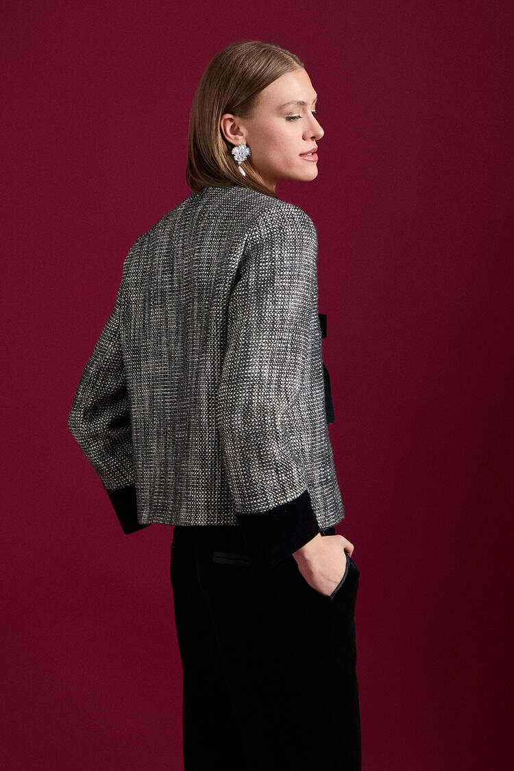 Jacket with black details - Black S