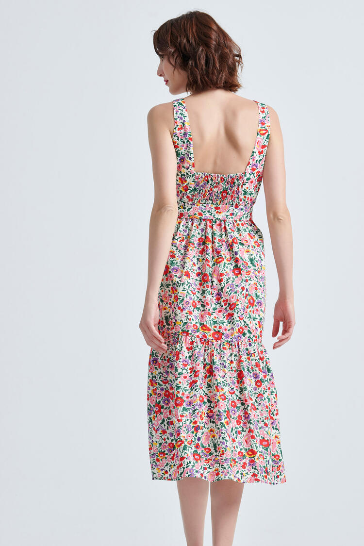 Floral dress - White S