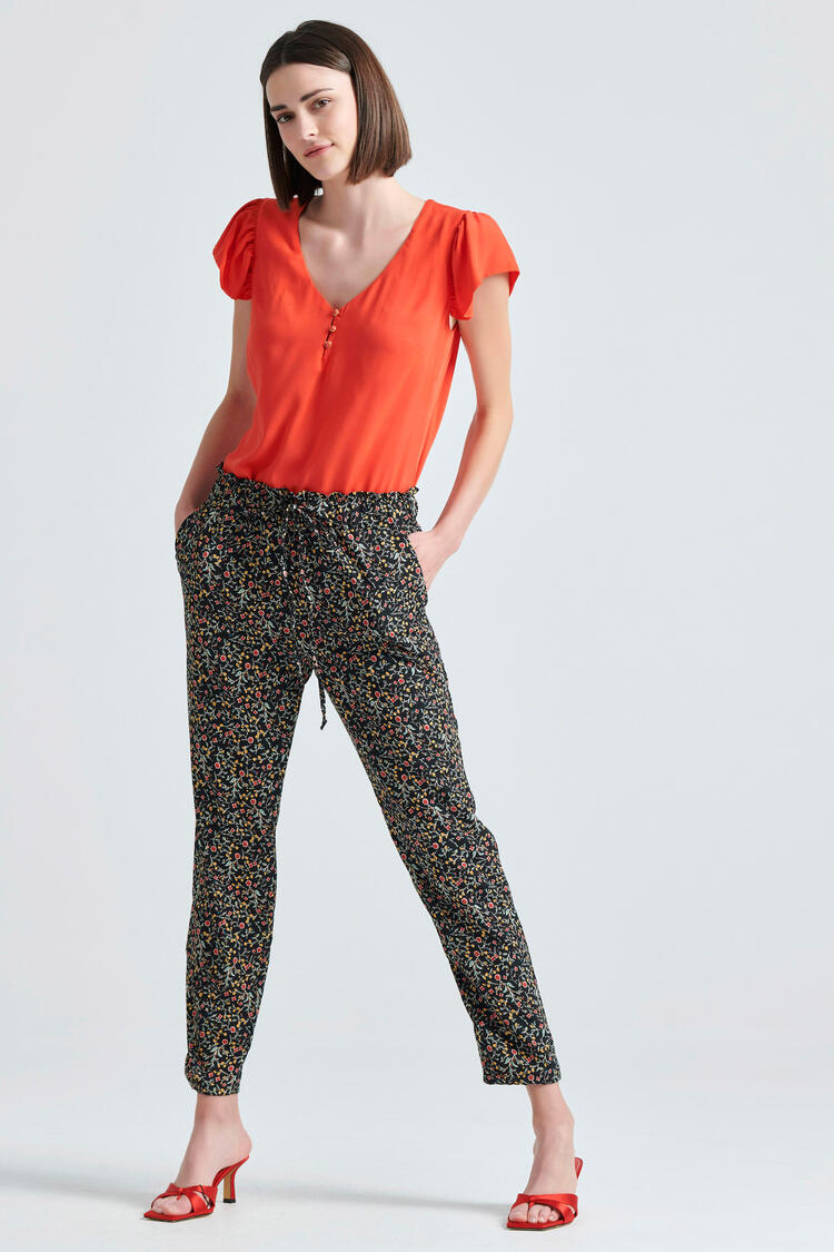 Printed pants - Black S