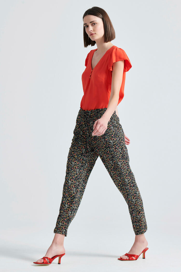 Printed pants - Black S