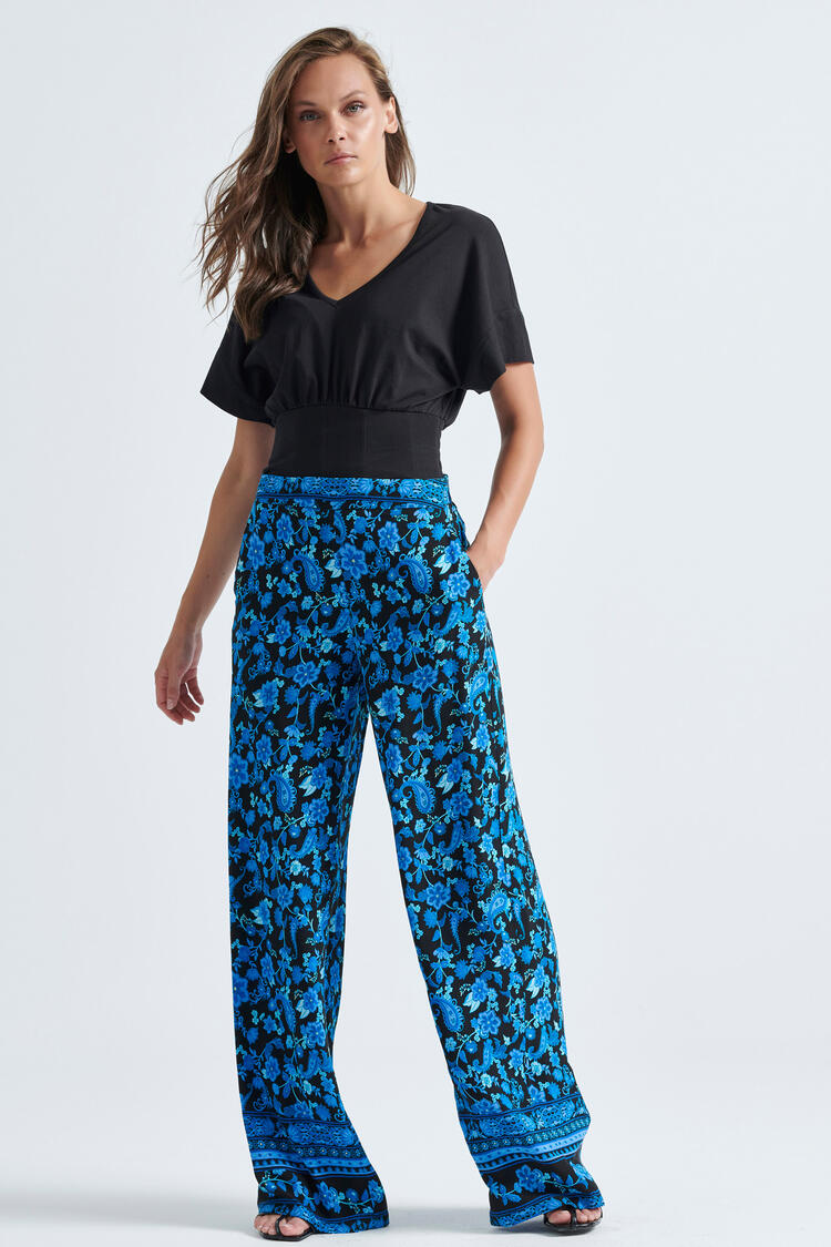 Printed pants - Black S
