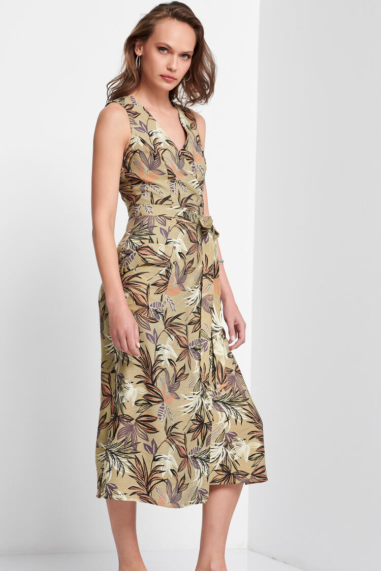 Floral print dress - Chaki S