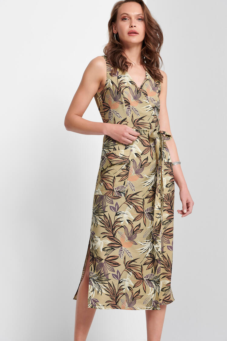 Floral print dress - Chaki S