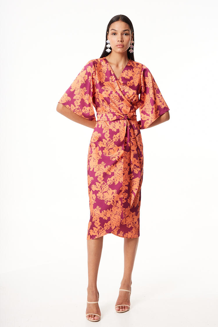 Satin crouse dress - Violet S